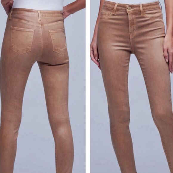 L’AGENCE - MARGOT COATED JEAN - BRIOCHE COATED size 25 - Picture 1 of 10